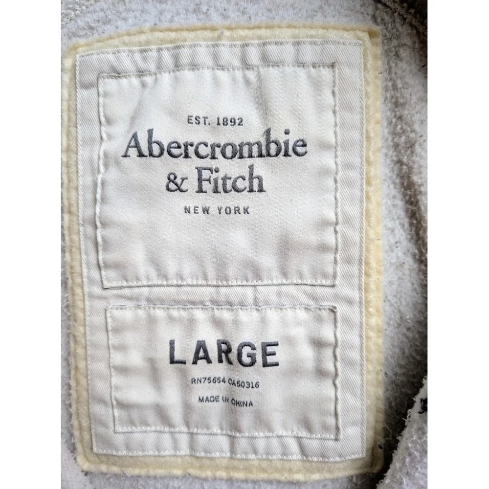 Abercrombie & Fitch Vintage Zip Y2K Track Jacket L Embroidered OG Distresressed - Picture 8 of 14